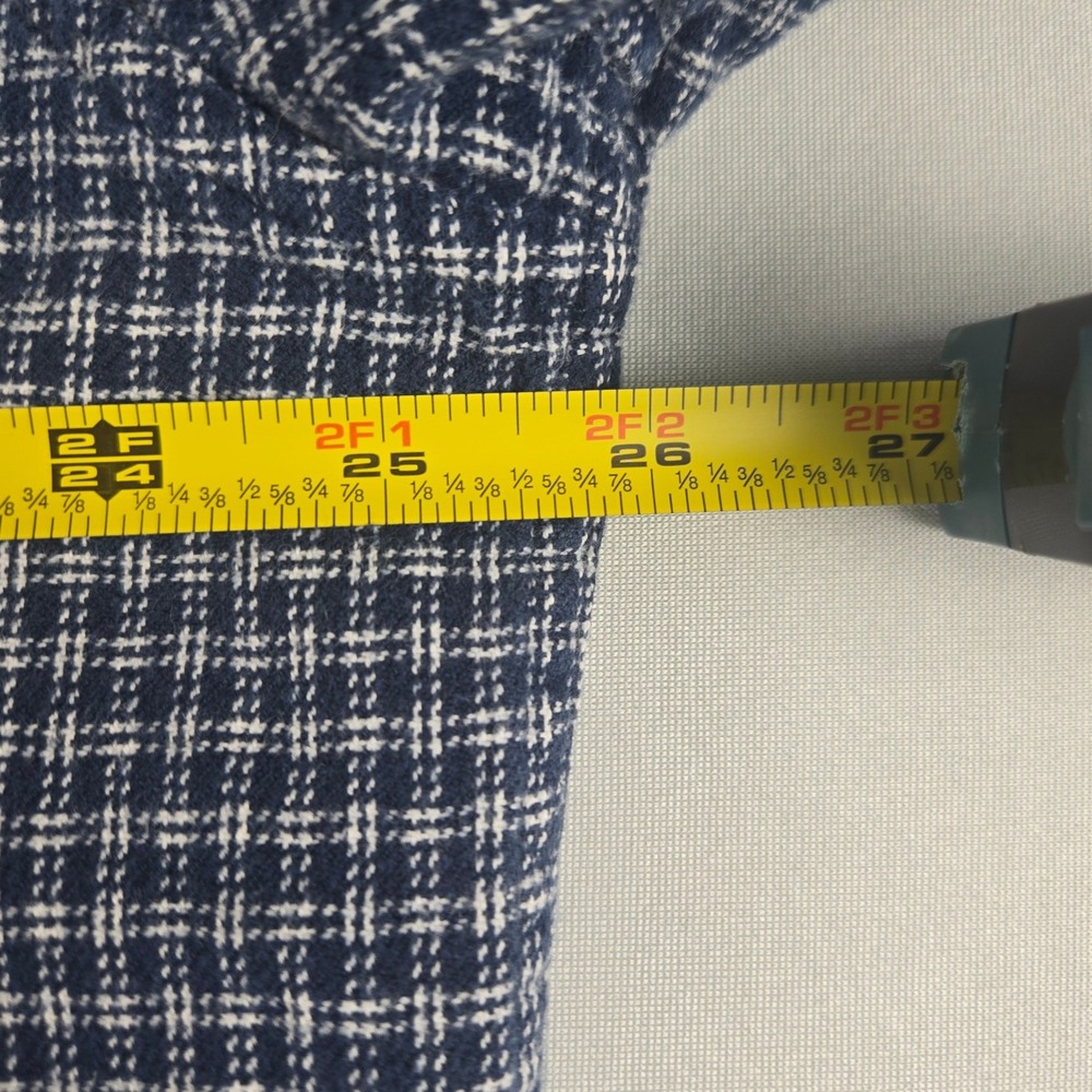 Timberland Mens XL Blue White Check Button Front Shirt 100% Cotton Outdoor - Picture 8 of 11